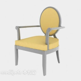 Modernism Wood Armchair 3d model