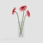 Dekoracyjny kwiat doniczkowy doniczkowy model 3d.