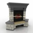 European Fireplace Stone Block