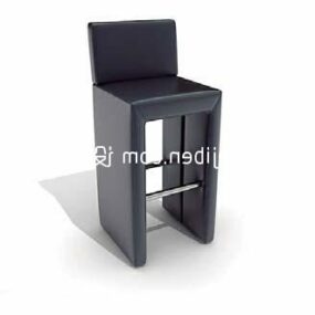 Μονή καρέκλα Wood Bar 3d μοντέλο