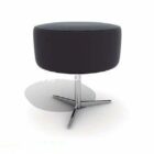 Round sofa stool 3d model .