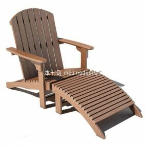 3д модель кресла из деревянного материала