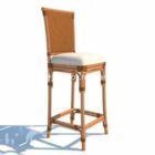 Bar chair 3d model .