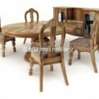 Table basse en bois modèle 3d.