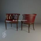 European single sofa chair 3d model .