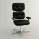 Office Chair Black Leather Finished