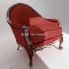 European home chair 3d model .