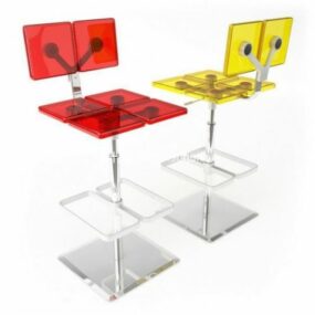 Bar Chair Plastic Pad 3d model