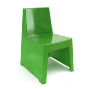 Minimalist Plastic Chair 3d model