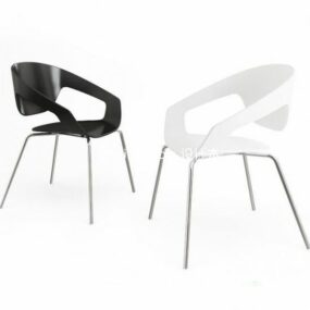 Enkel stol Stålram 3d-modell