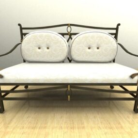 Canapé en panneaux de bois Skand modèle 3D