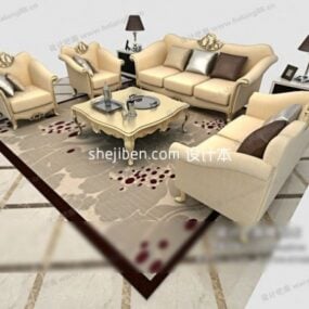 Mẫu nội thất bọc ghế sofa Milan 3d