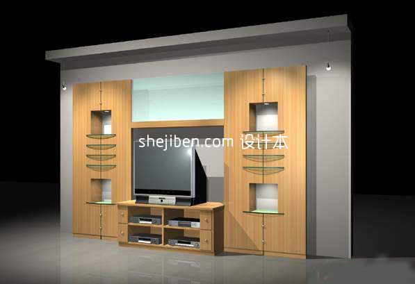 Tv Cabinet Wooden Shelves