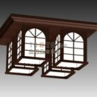 Chinese ceiling lamp 3d model .