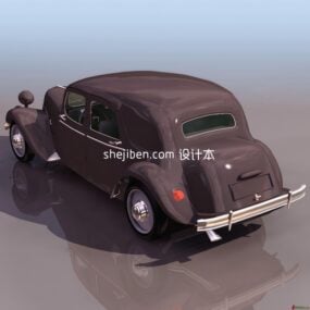 Antique Vw Beetle Car 3d model