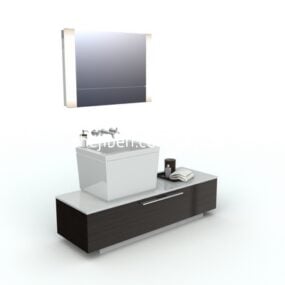 Waschbecken im minimalistischen Stil 3D-Modell