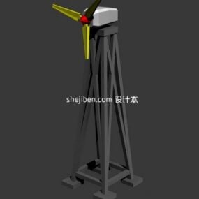 3D model hračky větrného mlýna