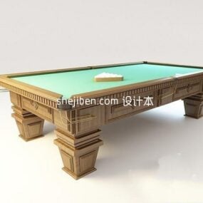Pool Table Antique Style 3d model