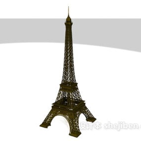 Lowpoly Model 3D Menara Eiffel