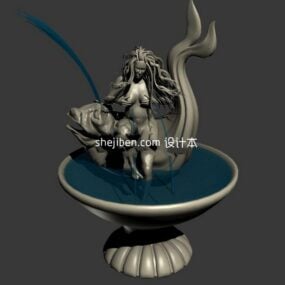 Fountain Mermaid 3d model