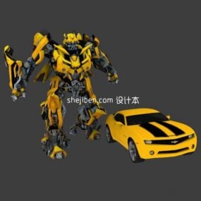 Transformers Robot With Car 3d model