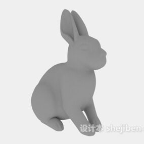 Rabbit Sculpture 3d model