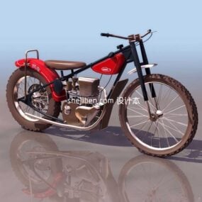 Vintage Motorcycle 19thcentury 3d model