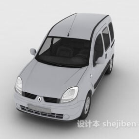 Lowpoly Suv Car White Painted 3d model