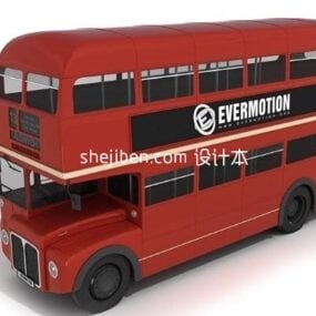 Two Storey Bus 3d model