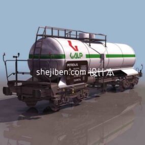Ropný tanker vybavení vozidla 3D model
