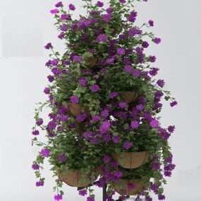 Vase Fern Tree 3d model