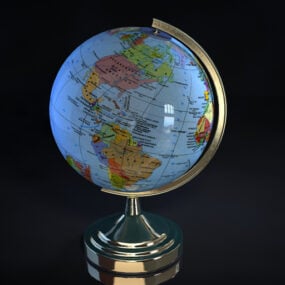 Model Meja Globe 3d Modern