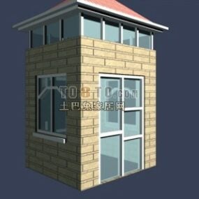 Western Traditional Small House 3d model