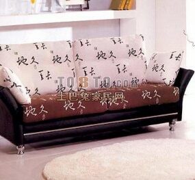 أريكة صينية عتيقة القوام نموذج ثلاثي الأبعاد