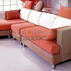 Modern Sofa Sectional Red Color