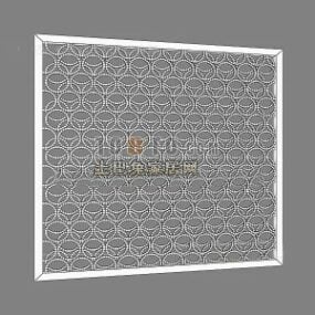 Chinese Carving Screen Frame 3d model