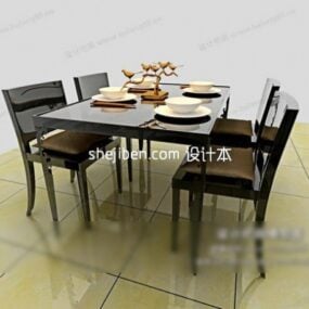 Dinning Chair Table Furniture 3d model