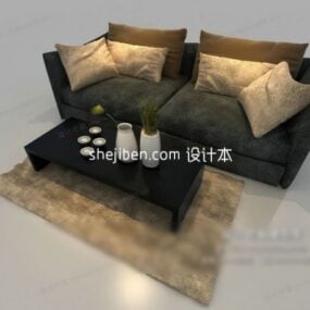 Ergonomisk sofa Saruyama 3d model