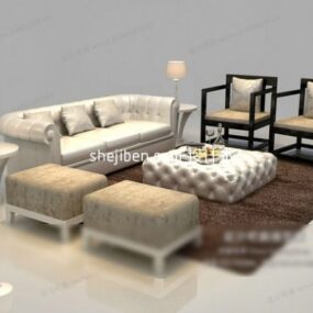3д модель дивана Богемиан Честерфилд