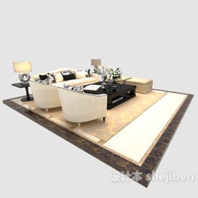 Modernism Sofa Bench 3d model