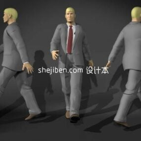 Business Male Lowpoly Character 3d model