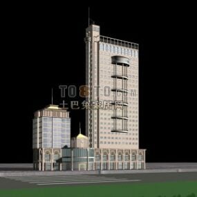 Bank Building 3d-modell