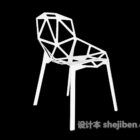 Moderne casual stoel 3D-model.