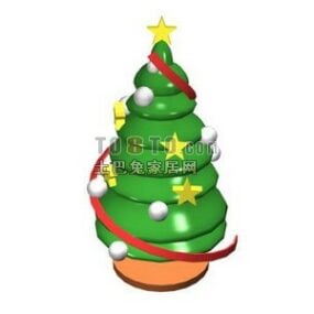 Kerstboom Cartoon stijl 3D-model