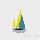 Sailing 3d model .