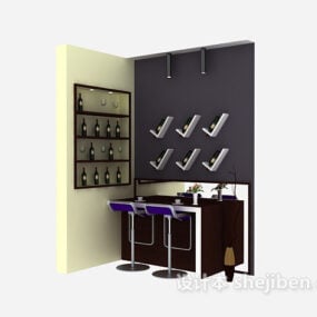 Home Small Bar Furniture 3d-modell