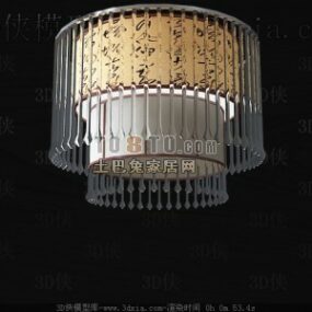 Ancient Oriental Pendant Light 3d model