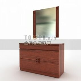 Bord Oval Spisemøbel 3d modell