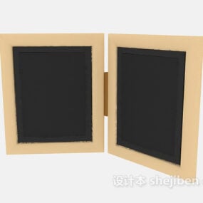 Chinese Window Frame Square Pattern 3d model