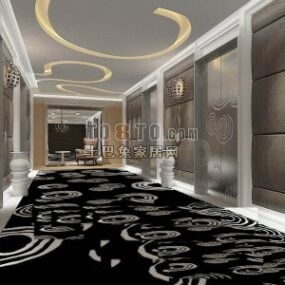 Hotel Elevator Corridor 3d model